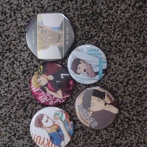 Five haikyuu pins